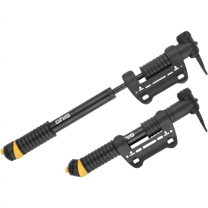 Насос GP-02 Giyo ручной, черный с жёлтыми вставками 320022 Насос GP-02 Giyo ручной, черный с жёлтыми вставками 320022