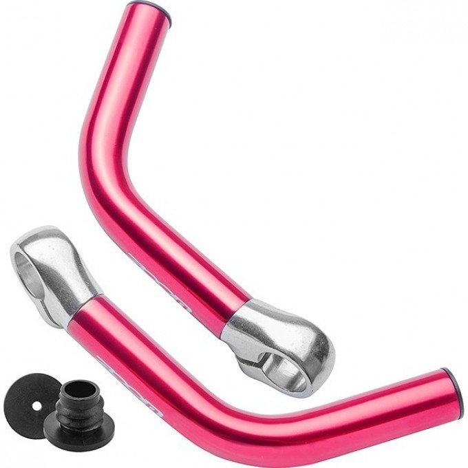 Рога на руль MT-C04A алюминиевые красные 440016