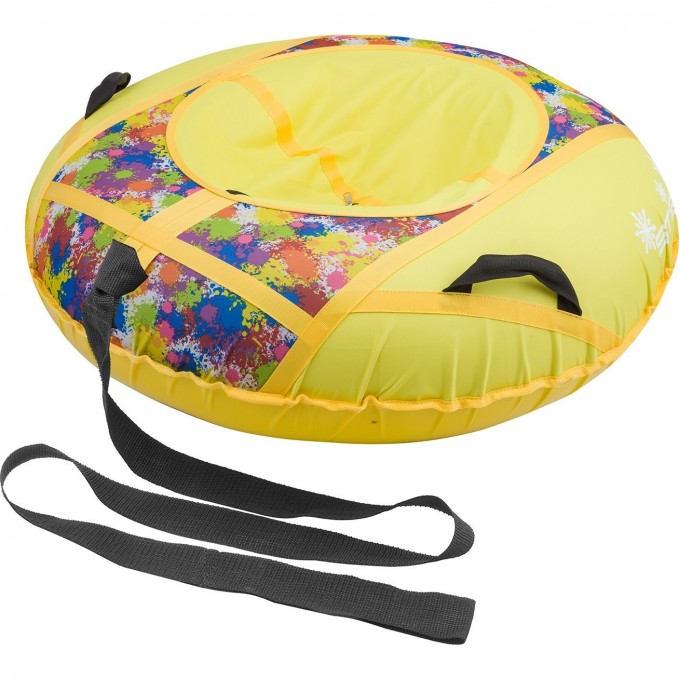 Санки надувные STELS D110см, жёлтые 710057 Санки надувные STELS D110см, жёлтые 710057
