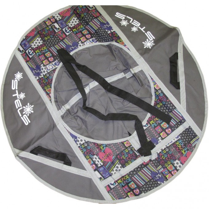 Санки надувные STELS D110см, серые 710053 Санки надувные STELS D110см, серые 710053