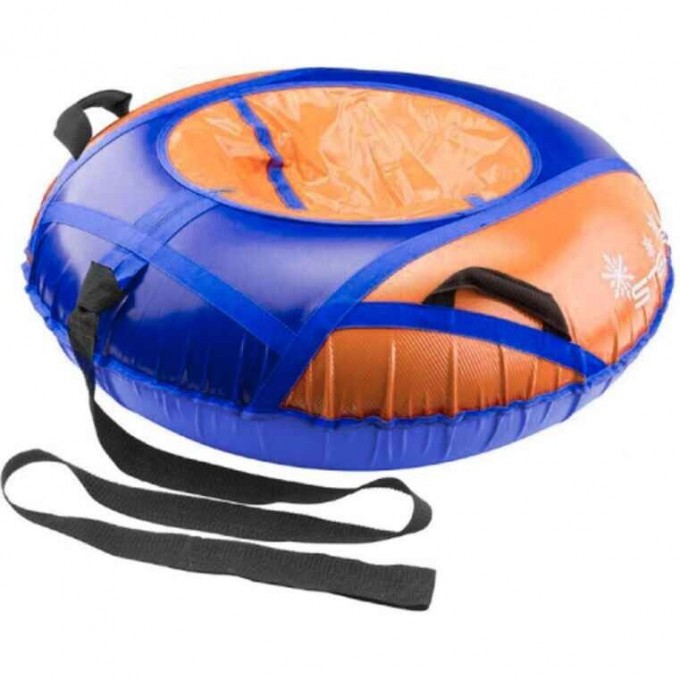 Санки надувные (тюбинг) STELS 110 см тент с камерой, оранжевый/синий 2007000054024 Санки надувные (тюбинг) STELS 110 см тент с камерой, оранжевый/синий 2007000054024