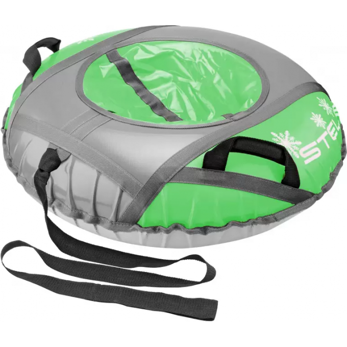 Санки надувные (тюбинг) STELS 110 см тент с камерой, салатовый/серый 2007000054031 Санки надувные (тюбинг) STELS 110 см тент с камерой, салатовый/серый 2007000054031