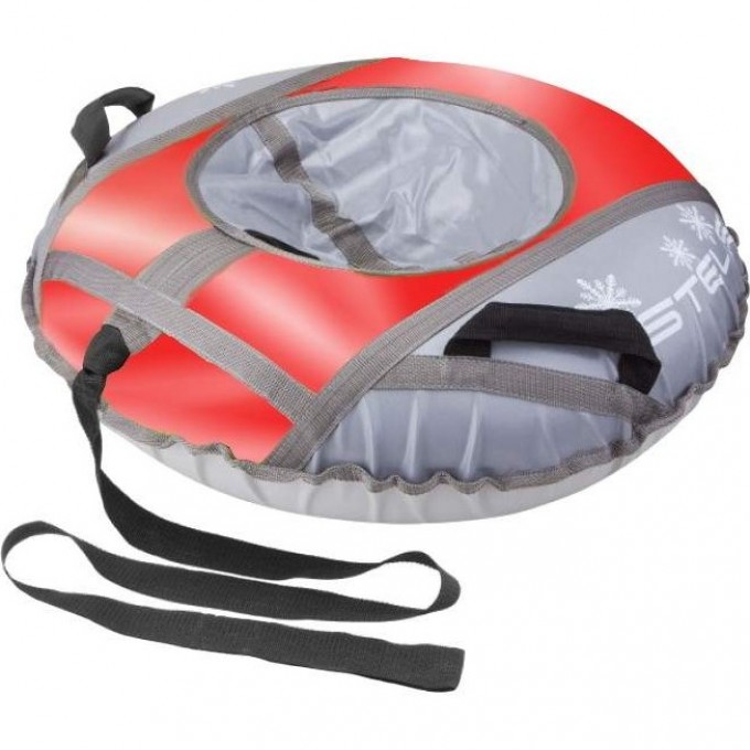 Санки надувные (тюбинг) STELS 110 см тент с камерой, серый/красный 2007000054048 Санки надувные (тюбинг) STELS 110 см тент с камерой, серый/красный 2007000054048