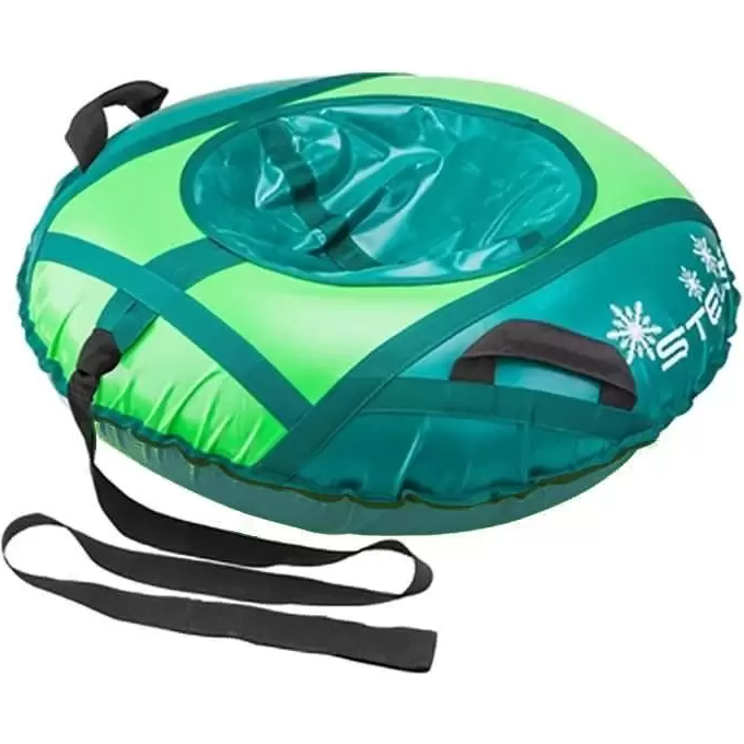Санки надувные (тюбинг) STELS 110 см тент с камерой, зеленый/салатовый 2007000053980 Санки надувные (тюбинг) STELS 110 см тент с камерой, зеленый/салатовый 2007000053980