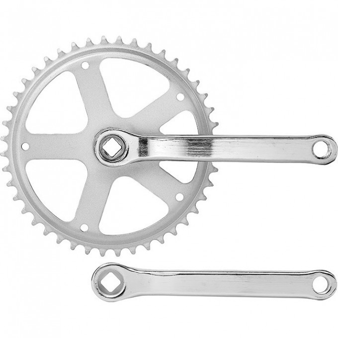 Шатуны HDL-S140 1/2"х3/32" 44Т 165 мм, хромированные 580247