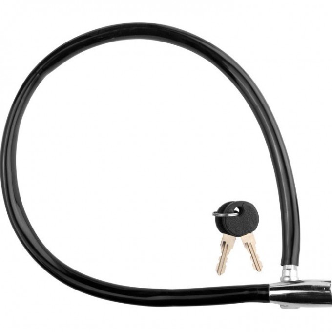 Трос-замок 86302, 10х650 мм, чёрно-серебристый 540009 Трос-замок 86302, 10х650 мм, чёрно-серебристый 540009