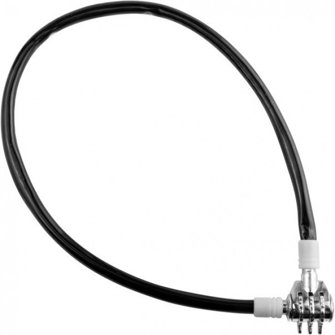 Трос-замок 86501, 10х650 мм, с кодовым замком, чёрно-серебристый 540010 Трос-замок 86501, 10х650 мм, с кодовым замком, чёрно-серебристый 540010