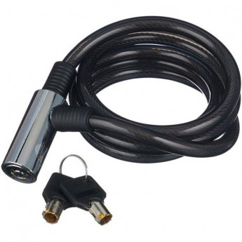 Трос-замок 87204, 10х1500 мм, чёрный