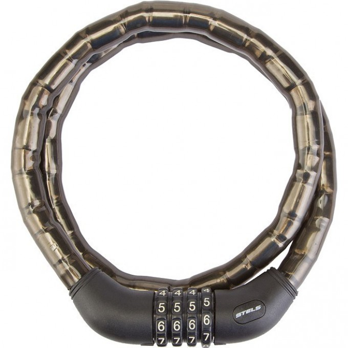 Трос-замок STELS 81601, 18x1000 мм, чёрный 540046 Трос-замок STELS 81601, 18x1000 мм, чёрный 540046