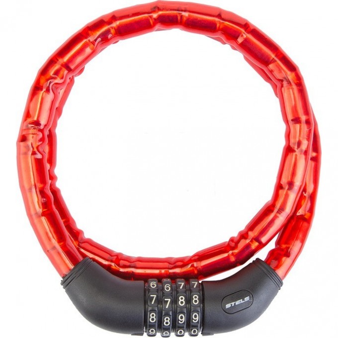 Трос-замок STELS 81601, 18x1000 мм, красный 540047 Трос-замок STELS 81601, 18x1000 мм, красный 540047