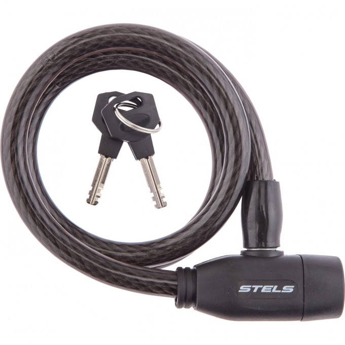 Трос-замок STELS 84103, 10х800 мм, чёрный 540074 Трос-замок STELS 84103, 10х800 мм, чёрный 540074