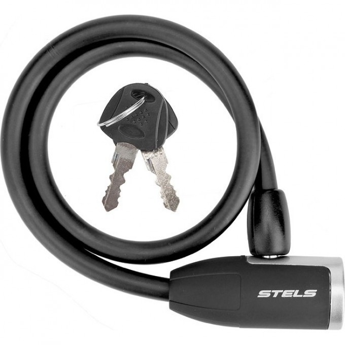 Трос-замок STELS 84356, 10х650 мм, чёрный 540050 Трос-замок STELS 84356, 10х650 мм, чёрный 540050