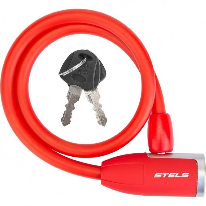 Трос-замок STELS 84356, 10х650 мм, красный 540052 Трос-замок STELS 84356, 10х650 мм, красный 540052