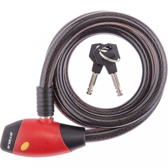 Трос-замок STELS 84802, 15х1500 мм, чёрный 540077 Трос-замок STELS 84802, 15х1500 мм, чёрный 540077