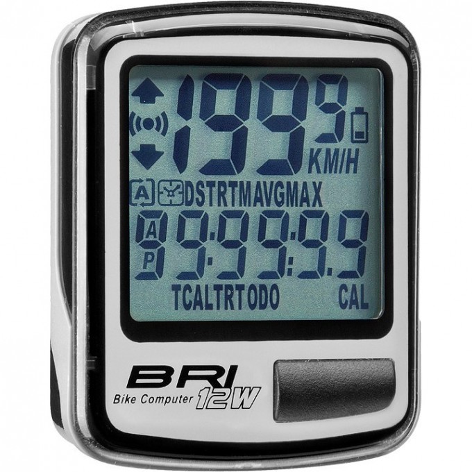 Велокомпьютер STELS BRI-12W серый 060054 Велокомпьютер STELS BRI-12W серый 060054