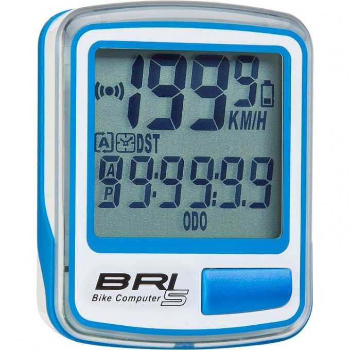 Велокомпьютер STELS BRI-5 бело-синий 060042 Велокомпьютер STELS BRI-5 бело-синий 060042