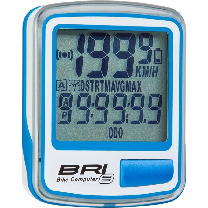Велокомпьютер STELS BRI-8 бело-синий 060046 Велокомпьютер STELS BRI-8 бело-синий 060046