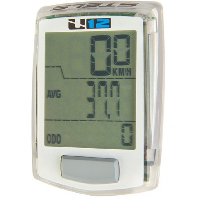 Велокомпьютер STELS U12 белый 060028 Велокомпьютер STELS U12 белый 060028