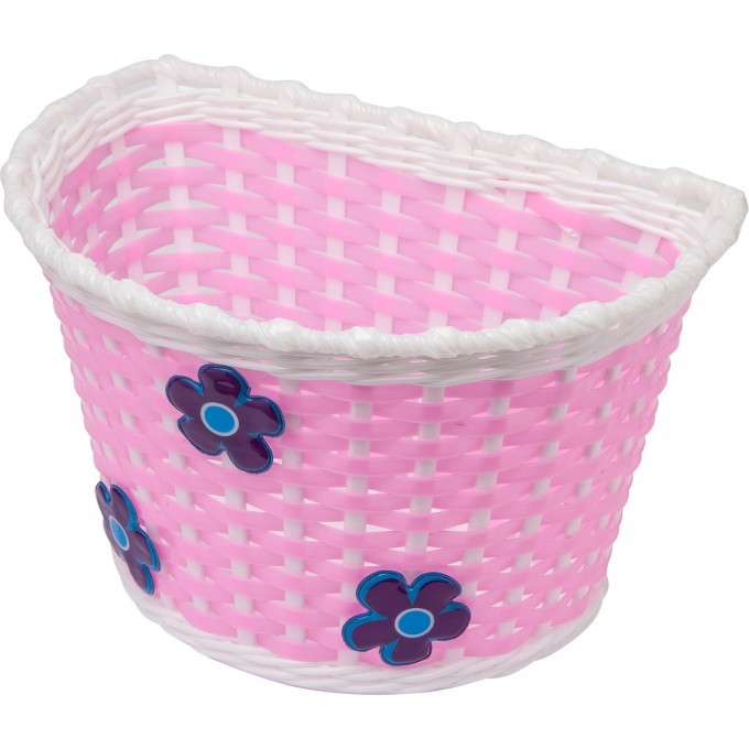 Велокорзина HL-BS01 бело-розовая 270080