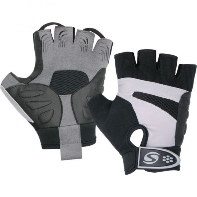 Велоперчатки STELS CG-1104 чёрно-серые р. M 380094 Велоперчатки STELS CG-1104 чёрно-серые р. M 380094