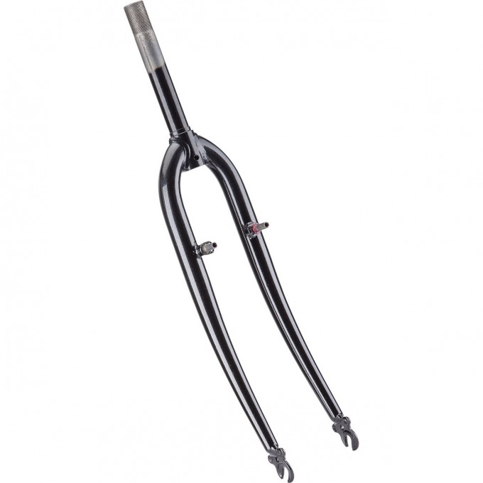 Вилка 26" 1" жесткая V-Brake черная (Nav. 250) 110225